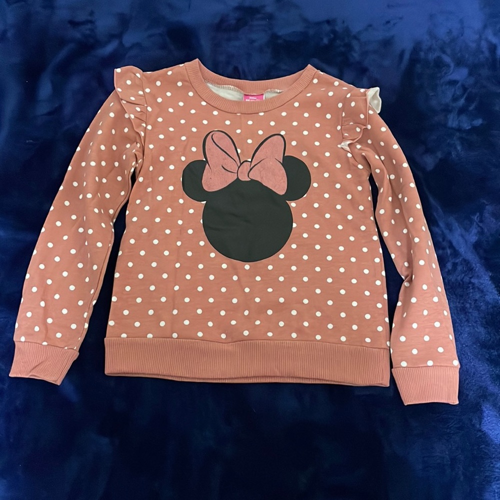 Disney Pink Polka Dot Minnie Mouse Sweater